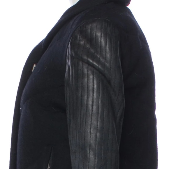 NWT Helmut Lang Strata Leather Sleeve Quilted Jacket - size small - Picture 4 of 7